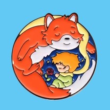 Pin's Pins Émail NEUF Le Petit Prince Renard Saint-Exupéry Enamel Pin (Réf S7a)