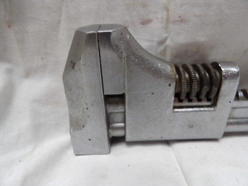 Diamond 12" Smooth Jaw Adjustable Wrench L&N RR Made in USA - Afbeelding 7 van 7