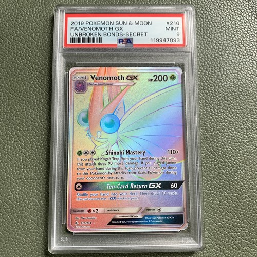 Venomoth-GX graded PSA 9 for sale on eBay