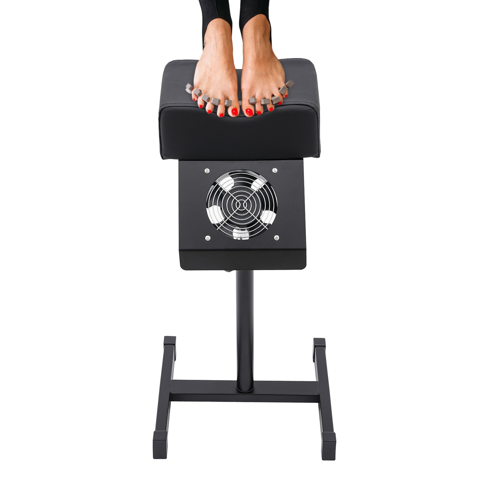 Pedicure Stool Chair Beauty Salon Lift Stool Footrest Nail Bench W/Cleaning Fan