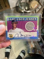 2001 US Decade 1970's - Game-Used Jerseys Autographed Baseball Maury Wills