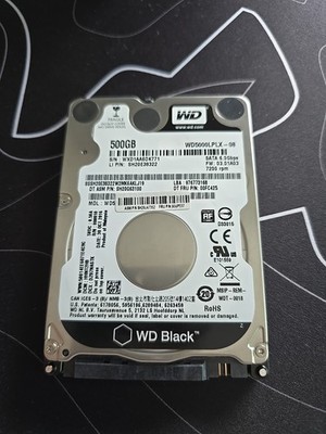 Western Digital WD5000LPLX 500GB Internal Laptop HDD 7200RPM 2.5'' Black
