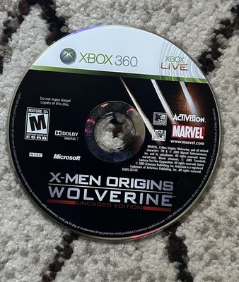 X-Men Origins: Wolverine -- Uncaged Edition (Xbox 360 Disc Only, Tested
