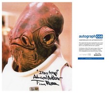 Tim Rose ‘Admiral Ackbar’ - STAR WARS AUTOGRAPH Signed 10x8 Photo ACOA Tim Rose ‘Admiral Ackbar’ - STAR WARS AUTOGRAPH Signed 10x8 Photo ACOA