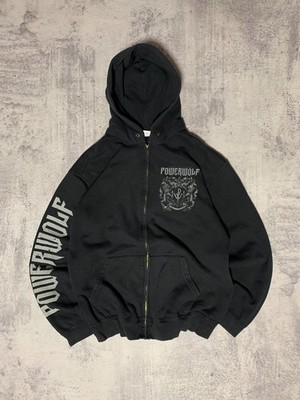 PowerWolf Big Logo zip hoodie mens Merch Rock size L