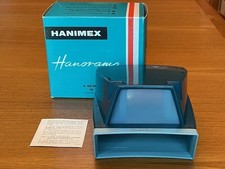 Vtg. HANORAMA 3-D SLIDE VIEWER 1970 Retro 2-Tone Blue NEW CONDITION In Orig. Box