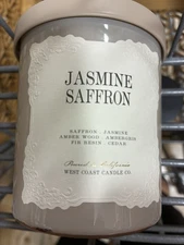 LEOBEN COMPANY Jasmine Saffron Candle 9oz 1 Wick Vegan Soy Wax Blend Glass NEW