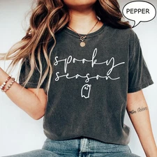 Comfort Colors® Spooky Season Shirt, Halloween T-shirt, Halloween Woman Shirt