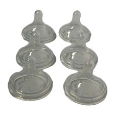 6 Pack Silicone Baby Bottle Nipples Wide Neck Replacement Anti Colic