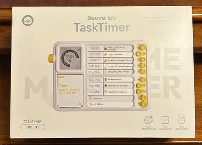 Beaverlab TASK TIMER / Visual Timer for Kids / Planning Board ADHD Chore List