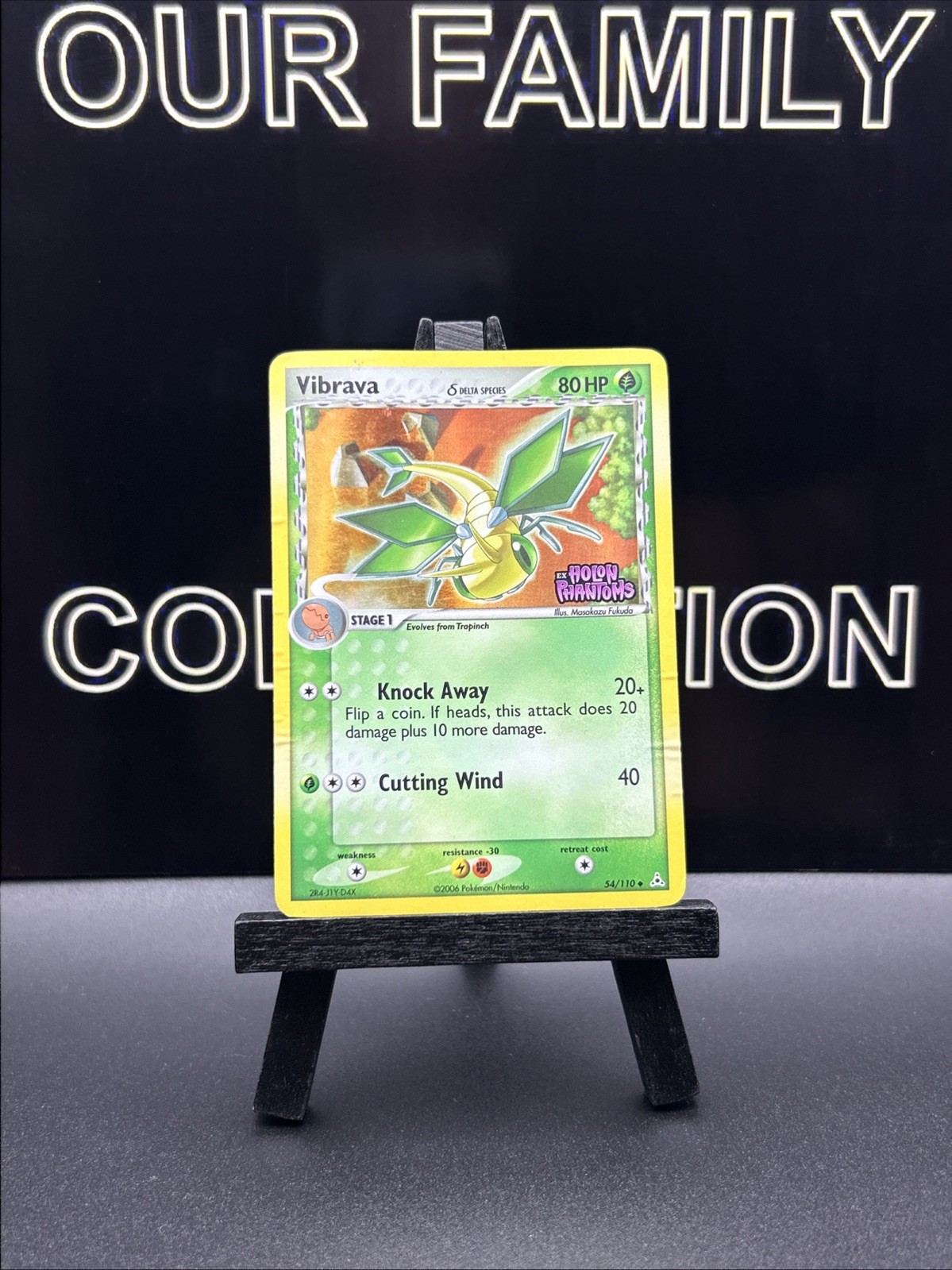 Vibrava 54/110 EX Holon Phantoms Reverse Holo 2006 Pokemon Card