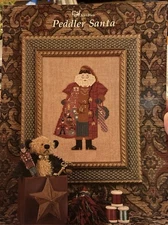 Just Nan Cross Stitch PEDDLER SANTA w/o Charms 2003