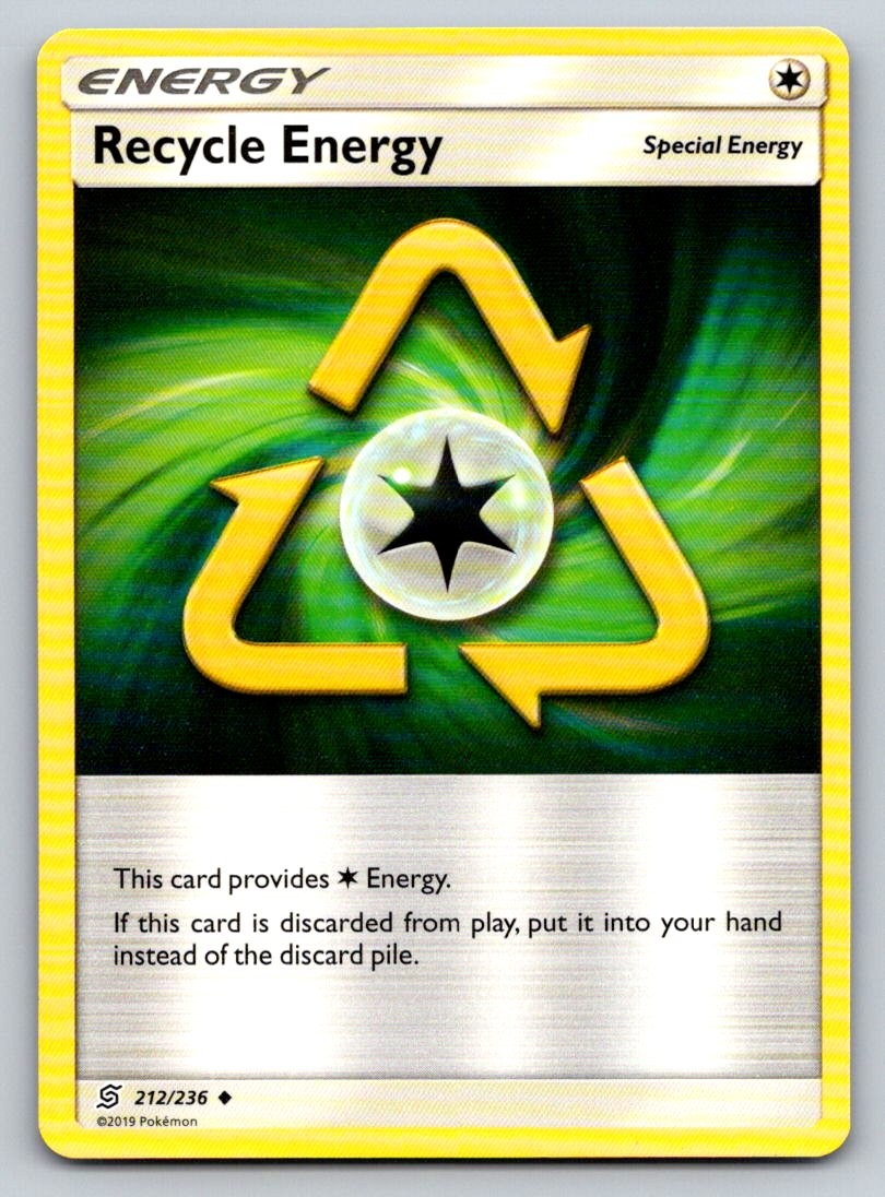 Recycle Energy 212/236 Uncommon Unified Minds Pokemon Near Mint