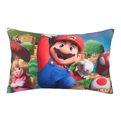  Federa per bambini Super Mario cartone animato per capelli pelle federa con cerniera regalo - Foto 27 di 34