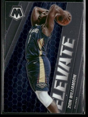 2020-21 Panini Mosaic Zion Williamson Elevate #3 New Orleans Pelicans
