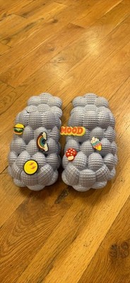 Light Purple Bubble Clog Slides With Charms Women s Size 8