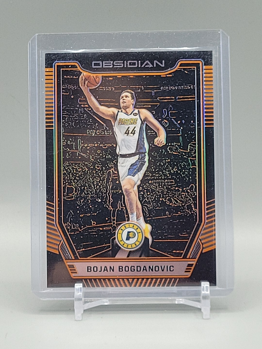2018-19 Obsidian Bojan Bogdanovic Electric Etch Orange #/25 Pacers Pistons PSA