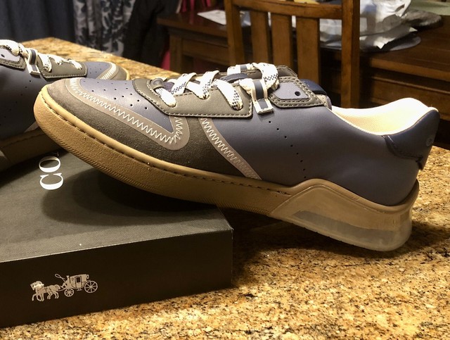 grey coach sneakers