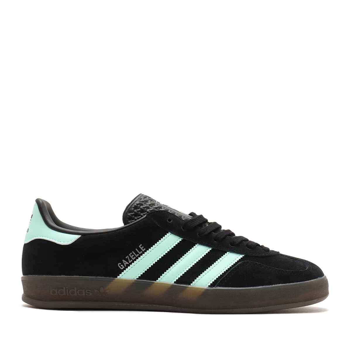 adidas Originals Gazelle Indoor Core Black Clear Mint Gum JR7112 Men Us10
