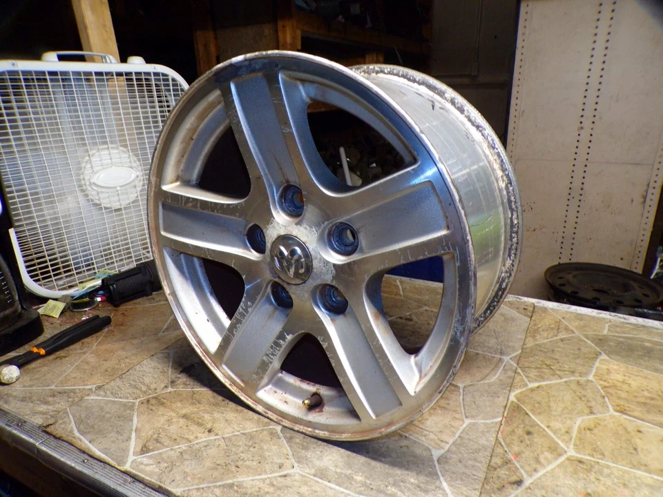 04-07 2004-2007 DODGE DURANGO WHEEL RIM STOCK 17x8 5 LUG 5-1/2" MACHINED FACED - Image 2 of 4