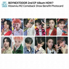 BOYNEXTDOOR 2nd EP Album HOW? Ktown4u M2 Comeback Show Benefit Photocard KPOP