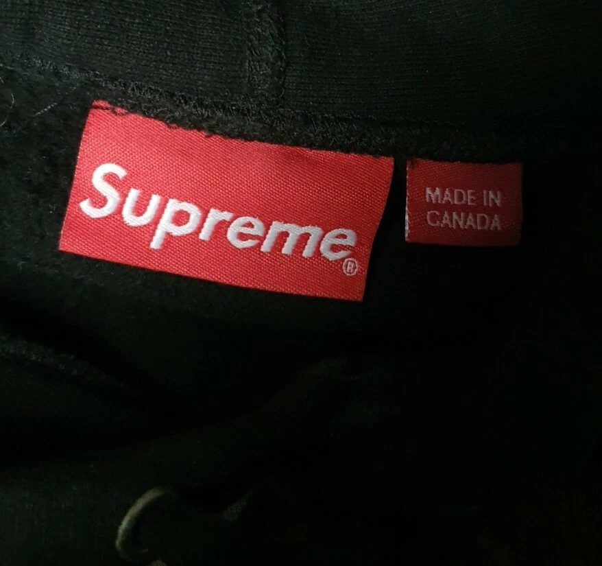 Felpa con cappuccio FW15 Supreme E.T M nera felpa con cappuccio film