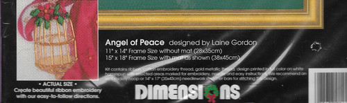 Kit de bordado de cinta Dimensions ÁNGEL DE LA PAZ, MPN 1441 sellado, lana Gordon, 1994 - Imagen 5 de 6