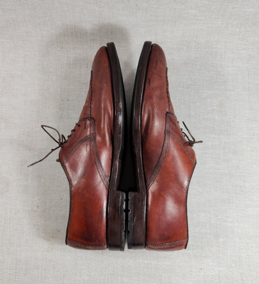 Allen Edmonds Dellwood Brown Leather Split Toe Oxfords Lace Up Men\'s Shoes 11 Allen Edmonds Dellwood Brown Leather Split Toe Oxfords Lace  main image 4