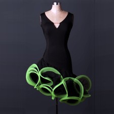 Abito da ballo latino sala da ballo moderno salsa valzer standard abito lungo #F187 3 colori