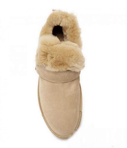 VIC MATIE Suede Leather Sneakers 38 US 8 Rabbit Fur Lining Beige Made in Italy - Foto 5 di 7