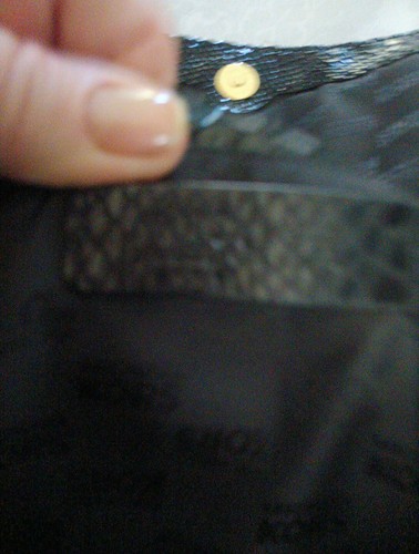 Michael Kors Black Snake Clutch - Picture 17 of 23