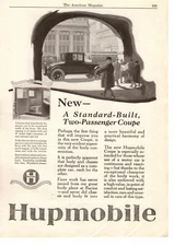 1923 Hupmobile 2 Passenger Coupe Hupp Motor Car Company Detroit MI Print Ad