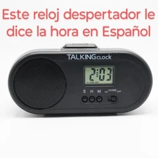 Reloj Alarma Despertador Habla En Español Ciego Spanish Talking Alarm   Loud 