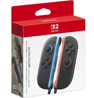 Nintendo Switch 2 Joy-Con Controllers (Light Blue/Light Red) | eBay