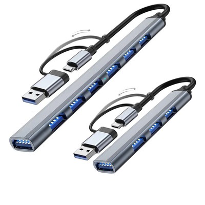 USB 3.0 Hub Verteiler Adapter für Notebook Smartphone Laptop Daten Laden PC 7in1