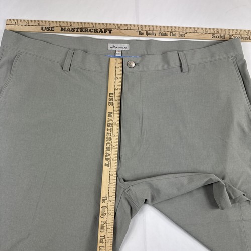 Peter Millar Shackleford Performance Hybrid Golf Shorts Mens 42 Gray 10” Casual - Picture 4 of 8