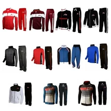 X-2 Men's Full Sports Fleece Tracksuit Sets All Season Zip Jacket Pants Joggers