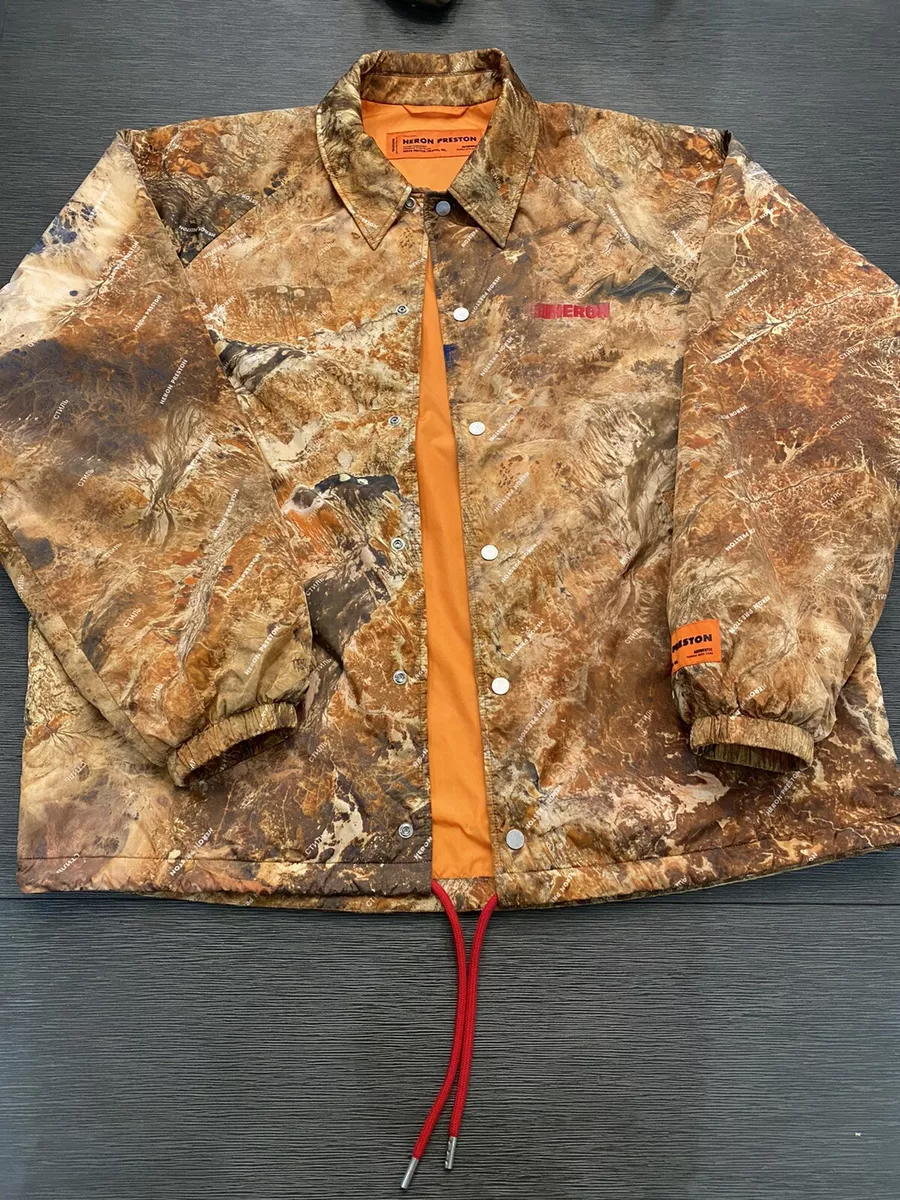 HERON PRESTON COACH JACKET SZ S OVERSIZED FIT Rocky Print