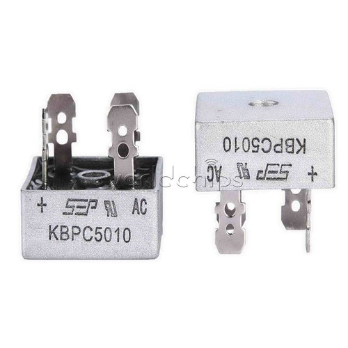 50A 1000V Metal Case Single Phases Diode Bridge Rectifier KBPC5010 WC - Picture 2 of 7