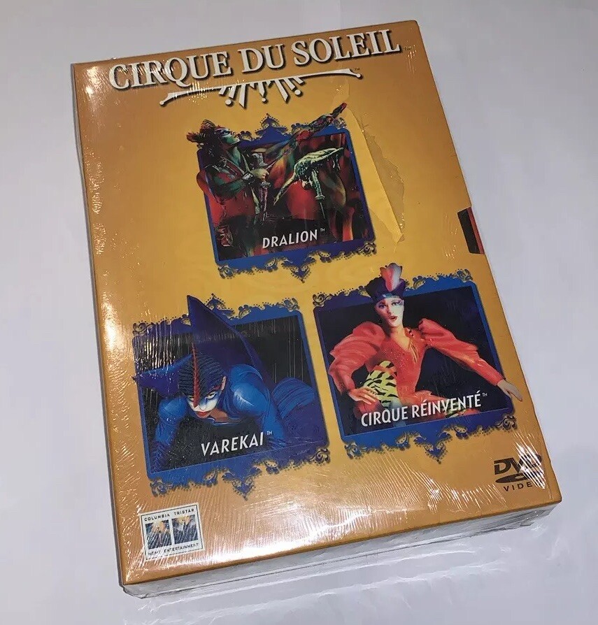 CIRQUE DU SOLEIL BOX 3 DVD (DRALION, VAREKAI, CIRQUE RÈINVENTÈ) RARO - SIGILLATO