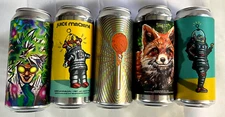 Tree House Brewing Company 5 Five Empty Beer Cans collectible Juice Machine HTF