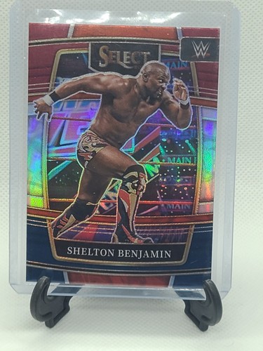 2022 WWE Red and Blue Prizms #38 Shelton Benjamin casi nuevo-mt Concourse - Imagen 3 de 3
