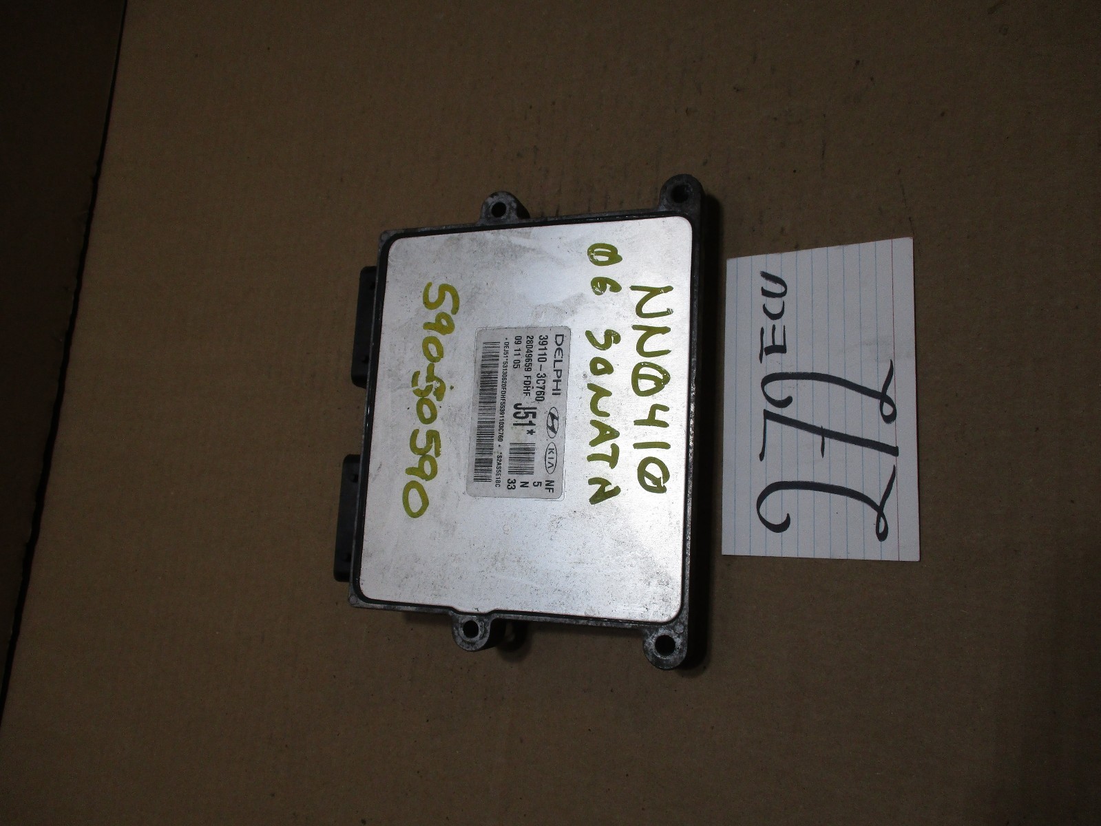 2006 Hyundai Sonata #272 Engine Computer ECM ECU  39110-3C760