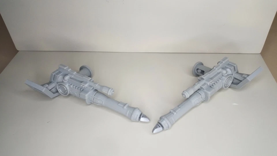 Piezas Kenner Star Wars 1997, 2006 AT-AT - Pistolas laterales para mejillas + misiles impresos en 3D Foto 2 de 4