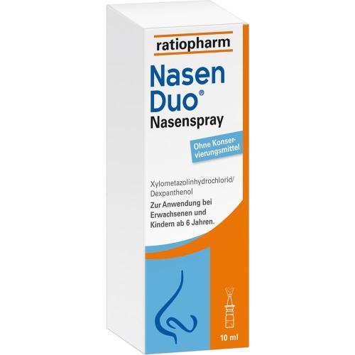 10x NASENDUO Nasenspray 10ml für Erwachsene bei Schnupfen PZN: 12521543 - Bild 1 von 1