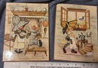 Pair of Vintage Girl in Bonnet Plaques by I.V.Y., 5.5 by 7.5 — photo 8