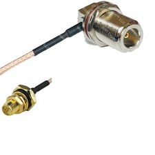 RG316 N Female Bulkhead Angle to RP-SMA Female O-Ring RF Cable Rapid-SHIP LOT