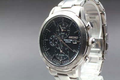 WORLD TIME GMT クロノグラフ　5T82-0AK0 クォーツ腕時計 WORLD TIME GMT クロノグラフ 5T82-0AK0 クォーツ腕時計