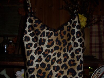 WOMENS JUNIORS LEOPARD PRINT DRESS SIZE MEDIUM SHOULDER STRAPS SMOOTH TEXTURE NE
