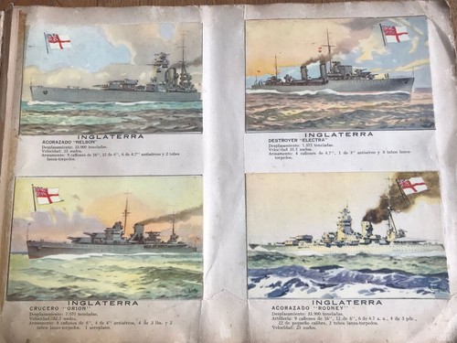 Album Figurine NAVI GUERRA 1941 COMPLETO card sticker ww Marina war no panini - Foto 7 di 24